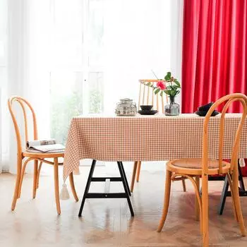 Скандинавская жаккардовая клетчатая скатерть с узором «гусиные лапки», прямоугольная скатерть для ресторана, утолщенная ткань, полотенце 60*60cm синий