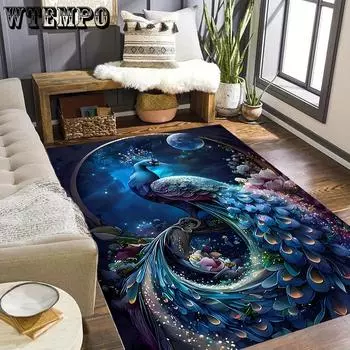 Скандинавские 3D ковры с перьями для гостиной, украшения дома, роскошный ковер для гостиной, мягкие коврики для спальни, диван, коврик большого размера 50*80cm