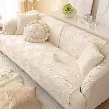 Скандинавские Нидерланды, бархатная подушка для дивана, универсальная нескользящая подушка для четырех сезонов, полотенце для спинки, универсальный универсальный чехол для дивана, ткань 70*70
