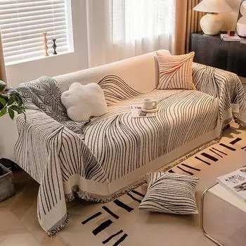 Скандинавские одеяла для дивана, большое одеяло для кемпинга, пикника, подходит для четырех сезонов, отдыха, отдыха, пляжного полотенца, дорожного коврика 180X130cm серый