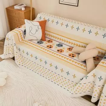 Скандинавские одеяла для дивана с кисточками, большой чехол для дивана для кемпинга, пикника, отдыха, отдыха, пляжное полотенце, полный четырехсезонный дорожный коврик 90x180