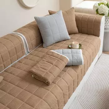 Скандинавские однотонные чехлы для диванов для гостиной, противоскользящие пылезащитные чехлы для диванов, универсальные моющиеся диваны, чехол для дивана, весна 70X70cm 1pc