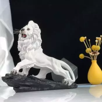 Скандинавские поделки из смолы, рычащий лев, украшение для дома, телевизора, шкафа, входной двери, офисное украшение, подарки, креативные аксессуары для дома, статуя