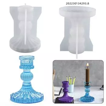 Скандинавские подсвечники, силиконовые формы для DIY, гипса, цемента, УФ-подсвечника из эпоксидной смолы, дома белый