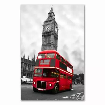 Скандинавские S и принты, картины для гостиной, настенные художественные декоративные картины, холст с принтом, город, Лондон, Париж, пейзаж, без рамки 21*30cm