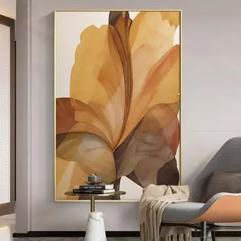 Скандинавские современные цветочные скандинавские цветочные постеры и принты для гостиной, офисного декора, абстрактная картина на холсте, настенный художественный декор 21cm30cm NoFrame