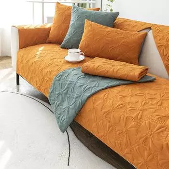 Скандинавские жаккардовые чехлы для диванов для гостиной, стеганый Нескользящий чехол для дивана, коврик для дивана для домашних животных, чехлы для диванов, мебельный чехол 45x45 pillowcase1PC