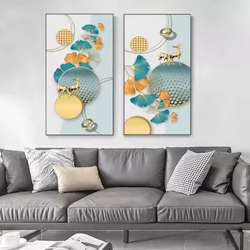 Скандинавский абстрактный геометрический мраморный декор, настенный постер, сусальное золото, холст, интерьерные картины на стене, роскошные художественные картины для комнаты 21*30cm