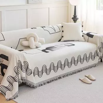 Скандинавский чехол для дивана большого размера, ткань, не царапающаяся, полный чехол для дивана, универсальный чехол для дивана из синели на четыре сезона, высокий смысл 180*130cm