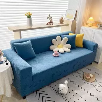 Скандинавский чехол для дивана с защитой от царапин, жаккардовый полностью завернутый чехол, ленивый, полностью покрытый чехол для дивана, универсальный эластичный чехол для дивана Four Seasons 90-140cm