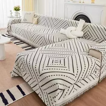 Скандинавский чехол для дивана, универсальный чехол Four Seasons, чехол для дивана из синели, универсальный универсальный чехол, ткань 180*130cm