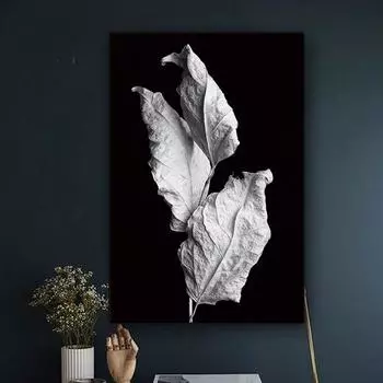 Скандинавский цветок Natura, холст, картина маслом, постеры и принты, Quadros, настенное искусство, современная картина для гостиной, домашний декор, Cuadros 20x30cm