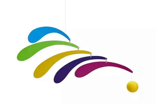 Скандинавский Дания Мобильный Плавный Ритм Радуга Черный [Подлинный Продукт] &