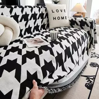 Скандинавский диван-полотенце, универсальный универсальный чехол, одеяло, четыре сезона, универсальный чехол для дивана с защитой от царапин, подушка 130x180