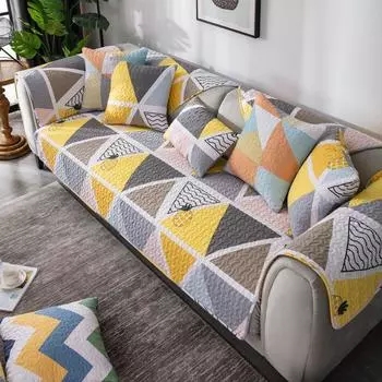 Скандинавский хлопок Круглый год Нейтральный Нескользящая спинка Ткань для полотенца Jinse 70 * 70cm