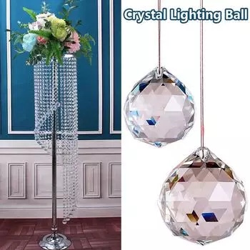 Скандинавский хрустальный шар Декор Минималистичные подвесные светильники K9 Хрустальная люстра Спальня Домашний декор Бусины Шторы Аксессуары 70mm чистый