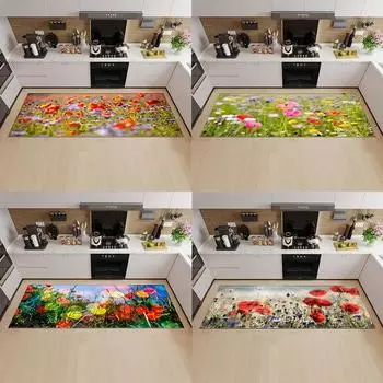 Скандинавский кухонный коврик, коврик для двери крыльца, гостиная, спальня, длинный ковер, коридор, нескользящий пол, детский ковер 50x80cm