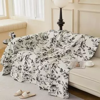 Скандинавский минимализм, ткань для чехла на диван, четыре сезона, универсальное нецарапающееся полотенце для дивана, высококачественное кремовое полотенце с полным покрытием 180*130cm