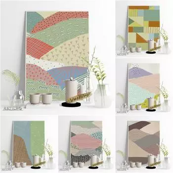 Скандинавский настенный художественный пейзажный постер, абстрактный средневековый современный образ жизни, римское украшение для дома 21cm30cm NoFrame