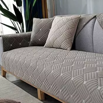 Скандинавский однотонный толстый плюшевый чехол для дивана, высокое качество, нескользящая подушка для дивана, полотенце, чехол для дивана, домашний декор для гостиной A 70x70cm 1pc