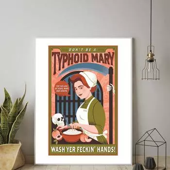 Скандинавский плакат «Грустная женщина», готовящая холст, картина, абстрактное искусство, печать, минималистичная современная живопись 21cm30cm NoFrame