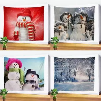 Скандинавский подвесной тканевый декоративный гобелен, пляжное полотенце, гобелен в рождественском стиле с принтом, одеяло 100x75cm