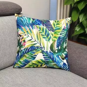 Скандинавский Простой Подушка-Подушка с Зелеными Растениями Офисная Подушка для Дивана Пасторальные Цветы и Растения В Стиле Инс 45 * 45Cm without core