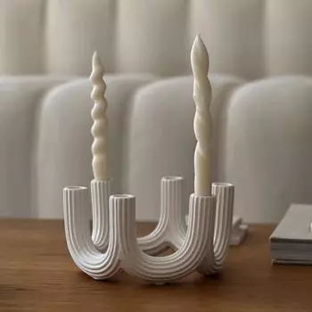 Скандинавский простой романтический ужин при свечах керамическая подставка для свечей креативный ароматерапевтический подсвечник декоративные украшения HP1633