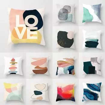Скандинавский простой стиль, геометрическая абстрактная наволочка, подушка для дома, гостиной, дивана, кресла, декоративной наволочки для спальни 40X40CM
