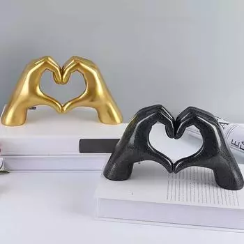 Скандинавский простой стиль смоляные поделки любовное украшение украшение кабинет спальня настольное украшение домашний декор подарок для влюбленных чёрный