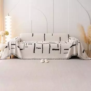 Скандинавский простой высокий смысл, осенний и зимний чехол для дивана, тканевый плюшевый чехол для дивана, полотенце, чехол для дивана, не царапающий чехол для дивана 180*130cm серый