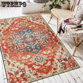 Скандинавский роскошный богемный ковер в гостиной, большой персидский ковер для спальни, машинная стирка, гостиная, журнальный столик, коврик