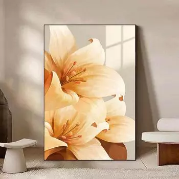 Скандинавский шикарный цветок, холст, картина, настенное искусство, абстрактные цветочные постеры с морским пейзажем и принты для гостиной, украшения дома, Cuadros 20x30cm (8X12 inch) bud зеленый