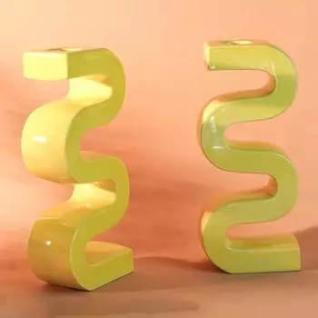 Скандинавский современный простой геометрический арт S-образные орнаменты креативный дом гостиная тумба под телевизор винный шкаф цветочные украшения