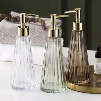 Скандинавский стиль, легкий роскошный зонт, стеклянная бутылка для эмульсии, бутылка для бытового дезинфицирующего средства для рук, разделенная на бутылки, гель для душа прозрачный