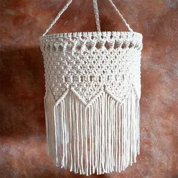 Скандинавский стиль ручной работы Bohemia Tassel Macrame Lamparas Hanging Потолочный подвесной светильник Shade