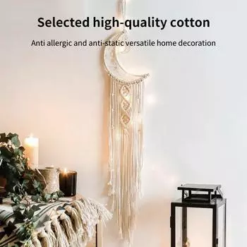 Скандинавский тканый гобелен Ловец снов ручной работы подвесной домашний настенный декоративный подвесной ковер Звезда Луна