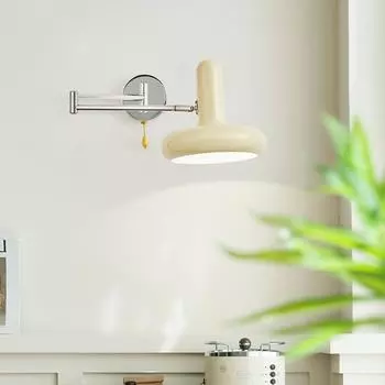 Скандинавский внутренний прикроватный настенный светильник, масштабируемый настенный светильник для спальни, гостиной 3 color dimming