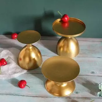 Скандинавский железный золотой подсвечник, украшение в американском стиле, мебель для гостиной и комнаты для образцов, обеденный стол, металлические украшения