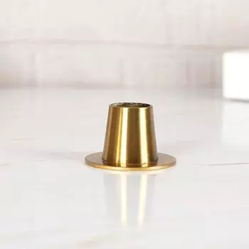 Скандинавский золотой металлический винтажный подсвечник, подставка для свечей, конусный подсвечник 4pcs