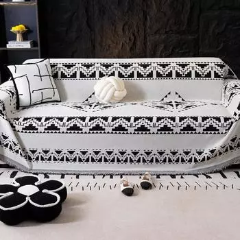 Скандинавское диванное полотенце, полная накидка, ткань, чехол для кемпинга, одеяло, чехол для диванной подушки, полотенце всеохватывающее для всех сезонов, чехол для дивана, накидка 45 * 45 pillow cover without core