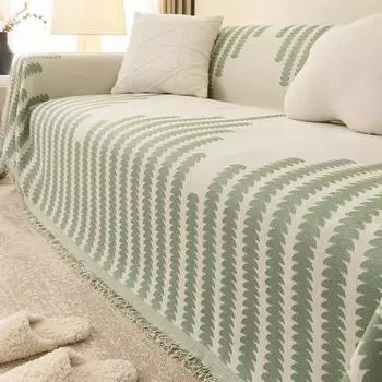 Скандинавское одеяло для дивана, универсальный вязаный чехол для дивана с кисточками, Ins Style, одеяла для пикника на открытом воздухе, гобелен для кровати 180x130cm