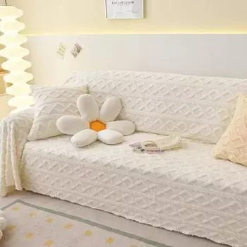 Скандинавское одеяло с кисточками, одиночное, полное, четырехсезонное, хлопковое, чехол для дивана, защита от пыли и царапин, защита от царапин, диванное одеяло, ковер 180x130cm