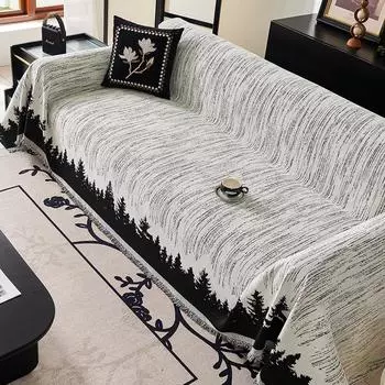 Скандинавское полотенце для дивана, популярное нескользящее четырехсезонное универсальное полотенце для дивана, не царапающееся, полностью покрытое тканью для дивана 180-130