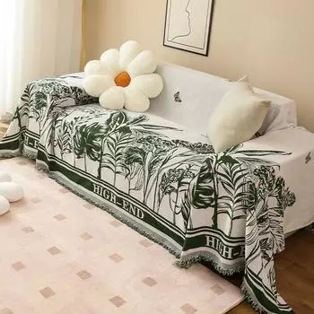 Скандинавское полотенце для волос Neal с ветром и снегом, универсальный чехол для дивана с кошачьими царапинами на четыре сезона, простой современный пылезащитный чехол для дивана, одеяло 130*180