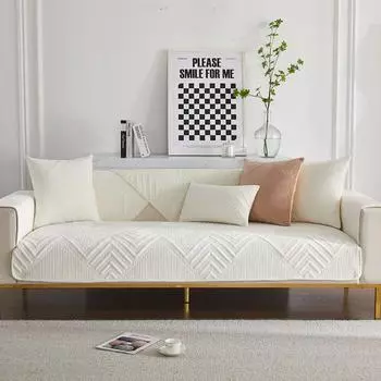 Скандинавское универсальное полотенце для дивана, толстый бархатный стеганый чехол для дивана, мягкий плюшевый противоскользящий секционный чехол для дивана, чехол для гостиной 70x70cm 1pc