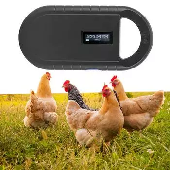 Сканер микрочипов домашних животных 134,2 кГц 125 кГц Сканер считывания микрочипов Сканер идентификаторов чипов домашних животных для ISO 11784/11785 FDX-B и ID64 RFID EMID