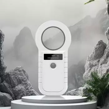 Сканер микрочипов, перезаряжаемый чип-транспондер 134,2 кГц 125 кГц со стабильным OLED-дисплеем для ISO 11784/11785 FDX-B EMID белый