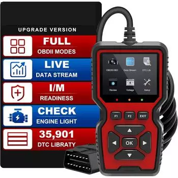 Сканер V519 OBD2 с цветным экраном, 10 языков, цветной экран для печати, диагностика автомобильных ошибок, оборудование ScanTool красный