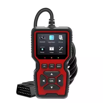 Сканер V519 OBD2 с цветным экраном и многоязычной поддержкой для диагностики неисправностей автомобиля